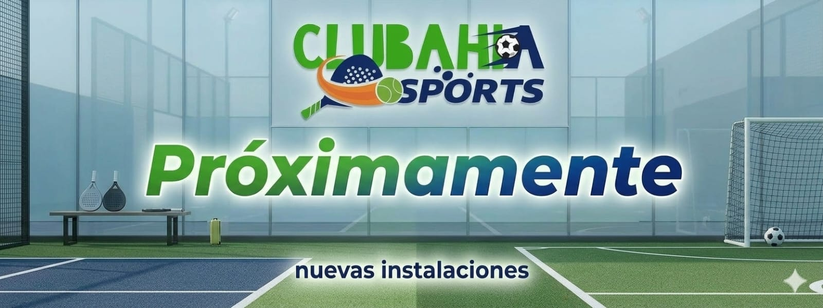 Imagen promocional de próximas instalaciones de Club Bahía Sports