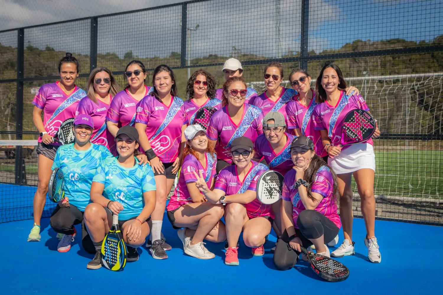 Momento de Pincoyas Pádel en Club Bahía Sports