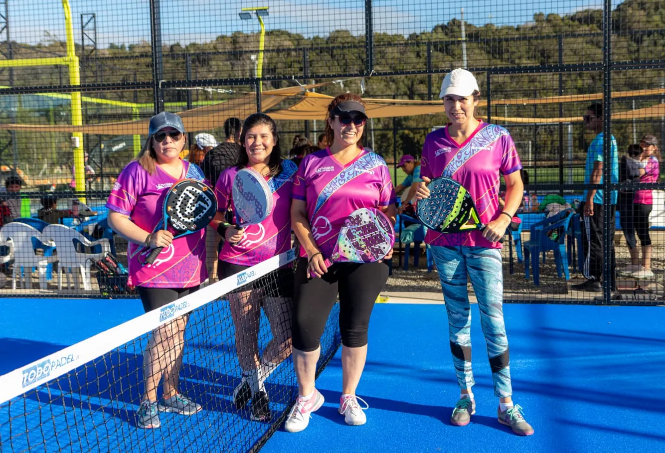 Momento de Pincoyas Pádel en Club Bahía Sports