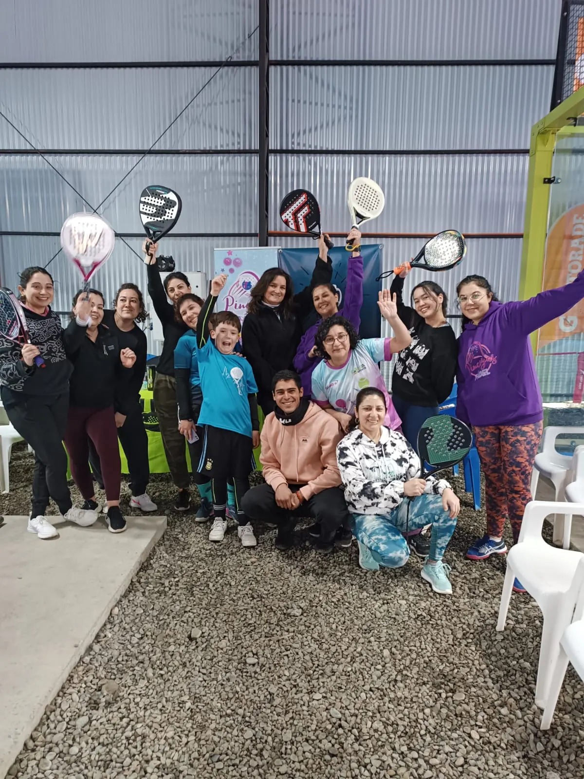 Momento de Pincoyas Pádel en Club Bahía Sports