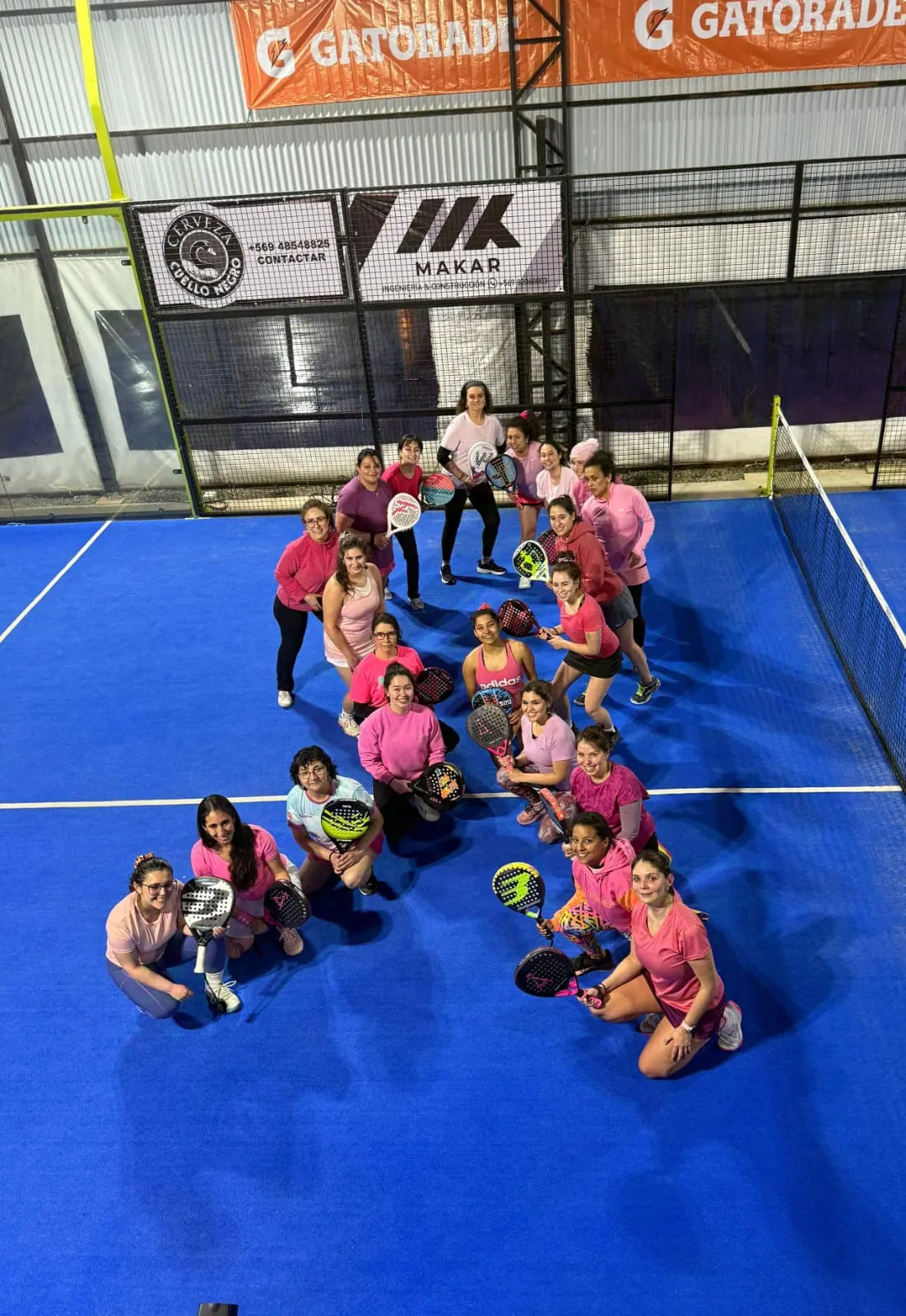 Momento de Pincoyas Pádel en Club Bahía Sports