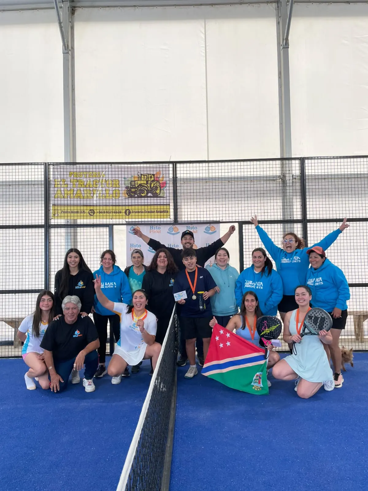 Momento de Pincoyas Pádel en Club Bahía Sports