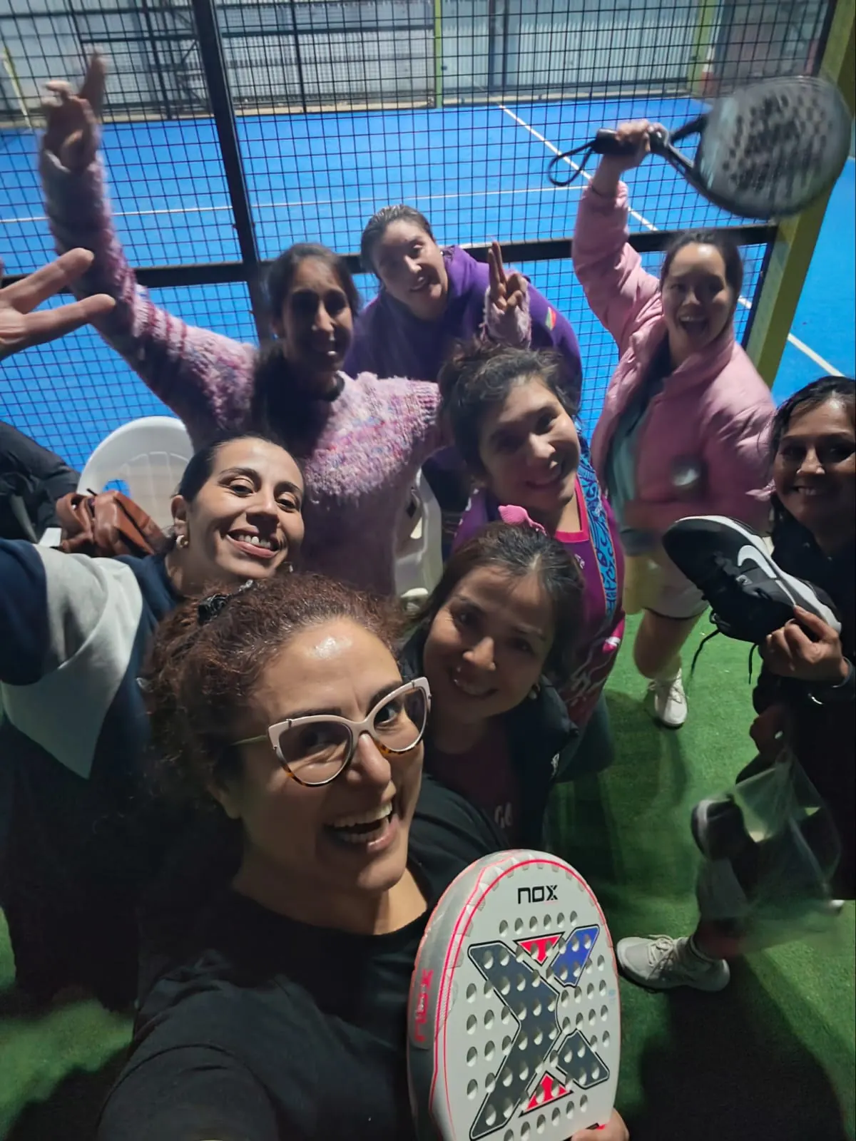 Momento de Pincoyas Pádel en Club Bahía Sports