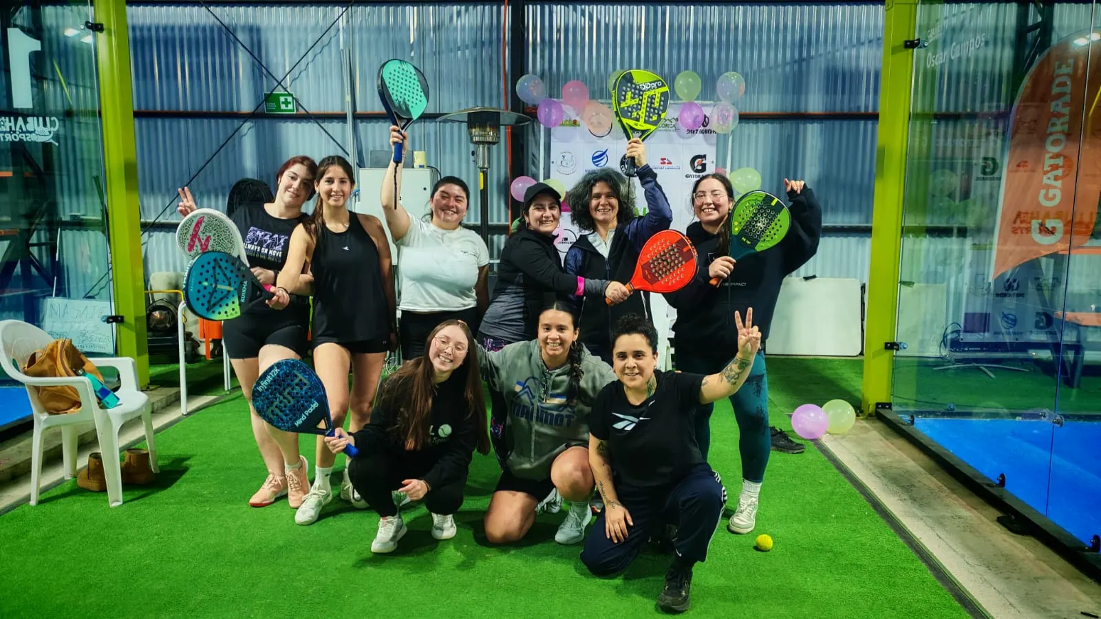 Momento de Pincoyas Pádel en Club Bahía Sports