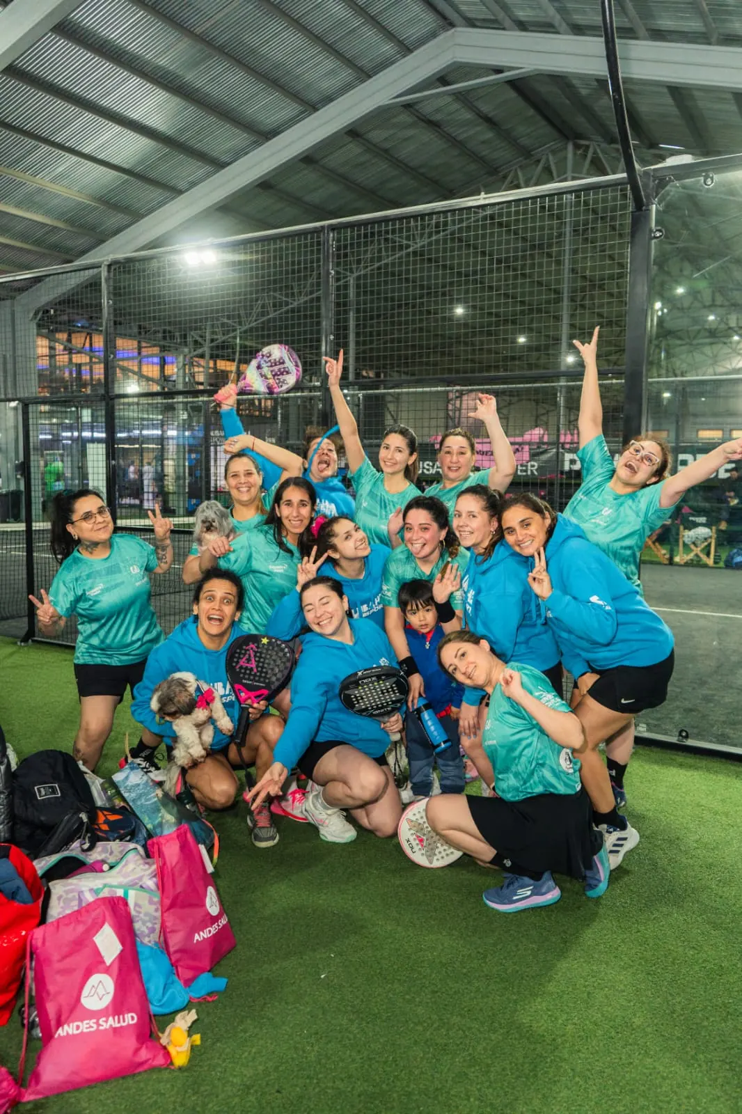 Momento de Pincoyas Pádel en Club Bahía Sports