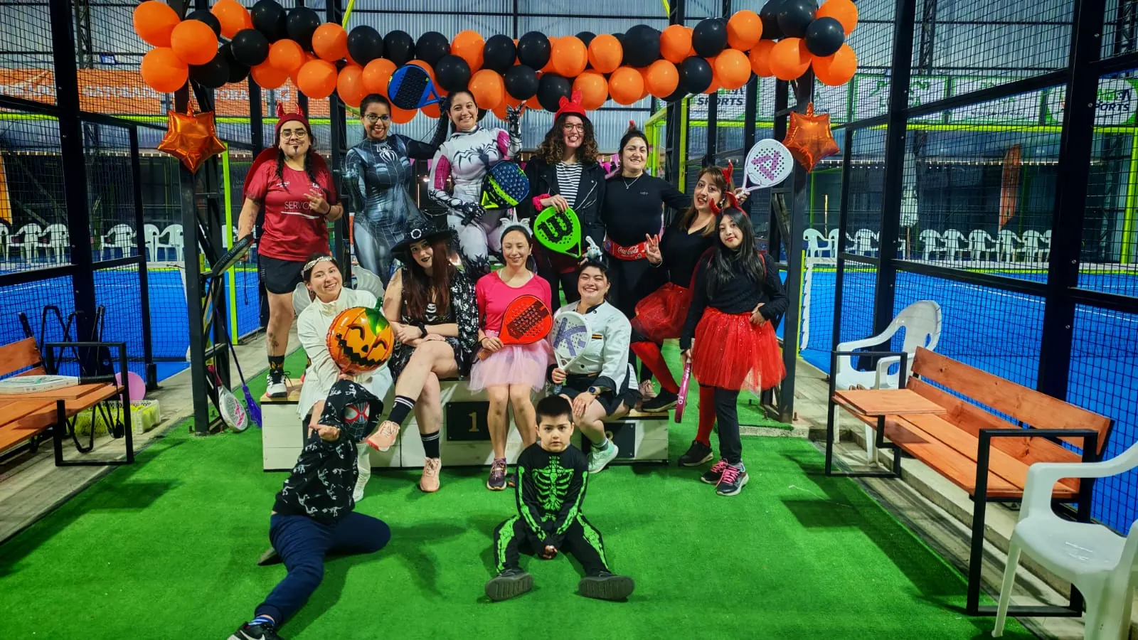 Momento de Pincoyas Pádel en Club Bahía Sports